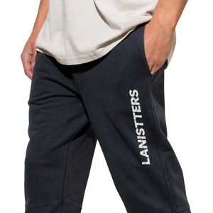 Customized Men Vertical Print Fleece <b>Trousers</b> Drawstring Waist Relaxed Fit <b>Cuffed</b> Streetwear Pants OEM Clothing Factory Supplier - Product Image 6