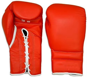 Gants de boxe en cuir Five B 12 oz avec fermeture auto-agrippante, sangle de poignet réglable et poignées extensibles pour adultes, entraînement et compétition de boxe - Product Image 3