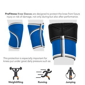 Genouillère de musculation unisexe 2022, néoprène 7 mm, élasticité réglable personnalisable, respirante, coussinets de fitness, genouillère de musculation - Product Image 3