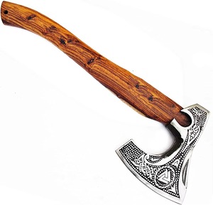 High Quality Industrial Grade Carbon Steel Blade Hatchet <b>Axe</b> <b>Wood</b> Handle Outdoor Hand Forged Camping <b>Axe</b> with Protected Cover. - Product Image 6