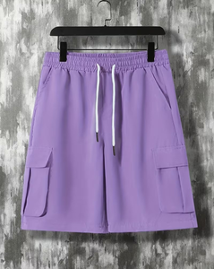 Men's Bermuda Shorts Casual Utility Short Pants Multi Pocket Drawstring Quick Dry Breathable Summer Workwear - Product Image 4