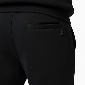 Pantalon de jogging pour homme personnalisé, coupe droite, taille élastique, style urbain, en polaire respirante, hiver, logo par transfert thermique, service OEM - Product Image 6