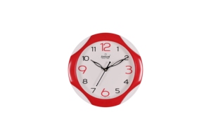SONAM Round Quartz Wall <b>Clock</b> Analog Plastic Minimalist Design Black <b>White</b> Living Room Decor Silent Battery Operated - Product Image 5