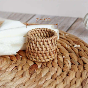 Anillos Decorativos de Ratán para Servilletas, Anillos para Servilletas para Decoración de Bodas, Venta al por Mayor - Product Image 5