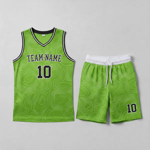 Nouvel ensemble d'uniformes de basketball unisexe pour adultes, entraînement et compétition, personnalisable avec nom d'équipe, absorbant la transpiration, respirant à 100% - Product Image 6