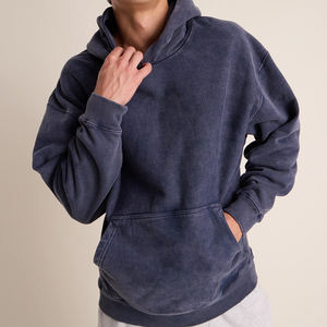 Sudadera con Capucha Cómoda para Hombre, Sudadera Lavada con Capucha de Felpa de Algodón, Sudaderas con Capucha para Hombre, Ropa Urbana Orgánica, Sudadera Personalizada para Hombre - Product Image 3