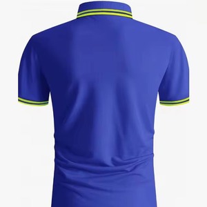 Polo de Golf de Manga Corta para Hombre, Tejido, Deportivo, Ligero, Transpirable, de Secado Rápido, con Cuello en Contraste y Logotipo Frontal OEM - Product Image 2