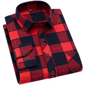 Chemise décontractée pour homme en flanelle 100% coton de qualité supérieure, respirante, anti-boulochage, à manches longues, personnalisable - Product Image 6