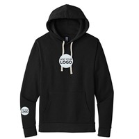 Sweat à capuche tricoté épais pour homme, 80% coton 20% fibre de bambou, non doublé, broderie GSM, vêtement streetwear d'hiver