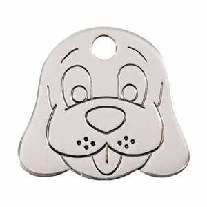 Bold Blossom Metal Bone-Shaped Paw Print Laser Engraved <b>ID</b> <b>Tag</b> for Small Dogs-Durable Pet Accessory - Product Image 4