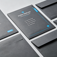 Sobre de Papel Grueso de Lujo Personalizado en Blanco para Documentos A4 con Logotipo Personalizado