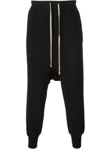 Pantalon décontracté homme à entrejambe bas, coupe oversize, en molleton de coton, taille élastique, couleur personnalisable, vêtements OEM - Product Image 2