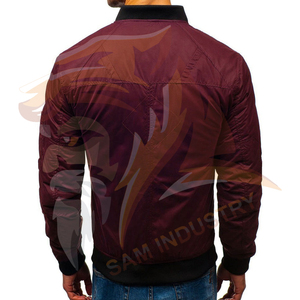 Hot Selling <b>Men</b> Bomber <b>Jackets</b> 100% Polyester Material <b>Lightweight</b> Breathable Customized Logo Printing Bomber Winter <b>Jacket</b> - Product Image 3