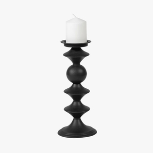 Support de bougie pilier en métal noir, design géométrique moderne, chandelier à tige, centre de table, décoration de mariage et de maison, vente en gros - Product Image 3