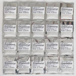 เพชรหลวมเพาะเลี้ยงในห้องปฏิบัติการ น้ำหนักรวม 16.40 กะรัต ขนาด 0.80 ถึง 4.50 มม. รูปทรงกลม เจียระไนแบบ EX-VG ความสะอาดระดับ VVS-VS สี D-E สำหรับทำเครื่องประดับ แหวน - Product Image 2