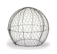 Cloche décorative en grillage métallique pour l'extérieur