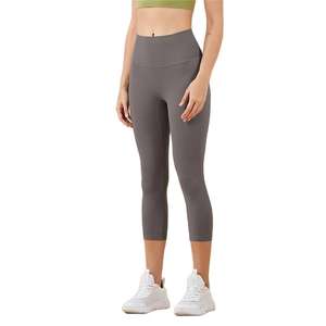 Leggings de yoga pour femmes, taille haute, à séchage rapide, écologiques, avec logo personnalisé, grandes tailles, tailles ajustables, vente en gros OEM - Product Image 5