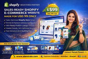 Tienda en Línea Shopify Lista para Vender, Configuración de Sitio Web de Comercio Electrónico, Lista para SEO, Tienda en Línea Multidispositivo, Costo Único de USD 99 - Product Image 1