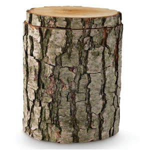 Urna Funeraria de Madera Auténtica Tallada a Mano - Urna Conmemorativa Rústica de Lujo con Corteza Natural, Recuerdo Funerario Decorativo Personalizado para el Hogar o Entierro - Product Image 1