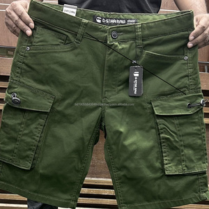 Pantalones Cortos Chino de Sarga para Correr, Transpirables, Teñidos en Prenda, Talla Grande, Estampado a Cuadros, Estilo Casual Elegante, Pantalones Tejidos Elásticos para Primavera y Verano - Product Image 2