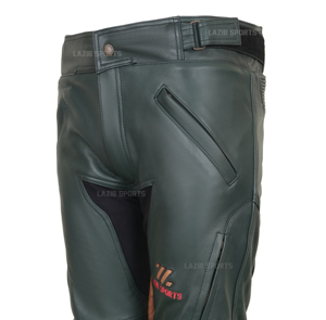 Pantalon de moto en cuir de vache véritable grande taille pour homme, respirant, résistant à l'abrasion, pantalon de protection pour motards de rue - Product Image 6