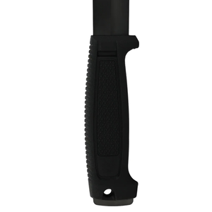 Couteaux de plein air à lame fixe noire avec lame noire mate, poignée texturée antidérapante, étui de protection et sangle de ceinture pour le camping et la randonnée - Product Image 4