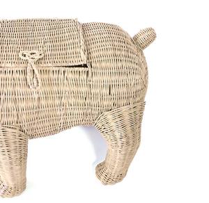 ตะกร้าหวายสานคุณภาพสูง รักษ์โลก สไตล์วินเทจ รูปสัตว์น่ารัก สำหรับเด็ก ใช้จัดเก็บของเล่น ตกแต่งบ้าน สไตล์เรียบง่าย ผลิตจากเหล็กและหวาย นำเข้าจากเวียดนาม - Product Image 5