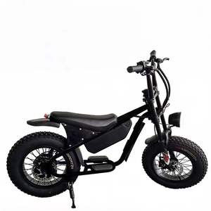 Bicicleta eléctrica de 16 pulgadas con neumáticos anchos para niños y adultos, para desplazamientos urbanos, con amortiguación, para nieve y deportes en la playa. - Product Image 4