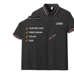 Custom Men's for T Shirt 100% <b>Combed</b> Cotton Pique Short Sleeve Embroidered Front Logo Breathable Casual OEM ODM Manufacturer - Product Image 2