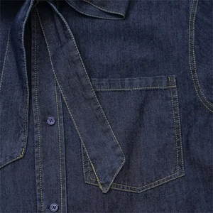 Camisa Vaquera de Último Diseño para Mujer, Ajustable, de Alta Calidad, Manga Larga, Estilo Oversize, Precio Económico - Product Image 6