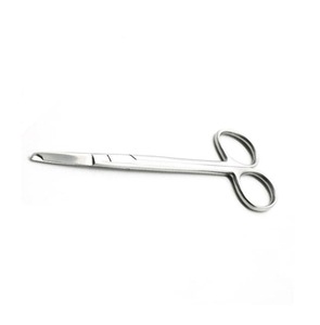 Ciseaux chirurgicaux courbés à manche doré en acier inoxydable, instruments manuels de fabrication pakistanaise - Product Image 4