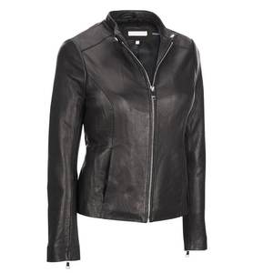 Nuevas Chaquetas Negras Personalizadas con Logotipo RTS para Mujer, Chaqueta Vintage para Invierno, Abrigos de Cuero de Alta Gama, Chaquetas Bomber Auténticas, Estilo Urbano - Product Image 1