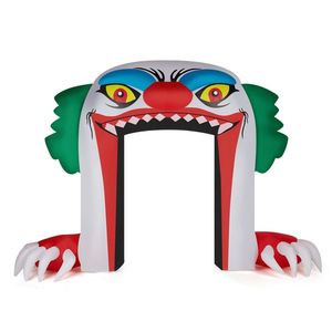 8.9 FT <b>Halloween</b> <b>Inflatable</b> Outdoor Decorations Scary Giant Clown Archway Built for the Spooky Season - Product Image 1