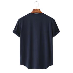 2022 personnalisé en gros hommes T-Shirt haute rue Style broderie impression numérique haute qualité tricoté blanc T-Shirt Logo - Product Image 1