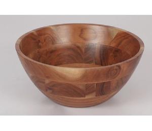 Tazón para Ensalada de Madera de Acacia Estilo Nórdico Minimalista, Vajilla de Madera Orgánica, Tazón para Frutas, Centro de Mesa, Tazón para Servir, Cubertería - Product Image 6