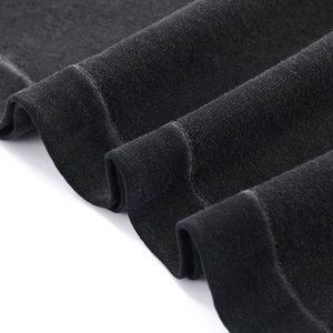 เสื้อยืดแฟชั่นใหม่สไตล์วินเทจสีดำขาวแบบย้อมสีเอซิดคุณภาพสูงสำหรับผู้ชายทรงโอเวอร์ไซส์ - Product Image 6