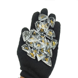 High quality clear <b>crystal</b> arrowhead rune <b>set</b> <b>Crystal</b> Rune Wicca Energy natural stone for Divination and Intuition Meditation - Product Image 1