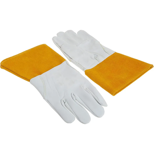 Distil Pro Durable 14-Inch AB Level Brown Leather Heat-Resistant Fireproof Eco-Friendly Outdoor TIG Welding <b>Gloves</b> Straight - Product Image 2