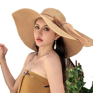 Summer Woman <b>Hat</b> Wide Brim Straw <b>Hat</b> For Women <b>Holiday</b> Beach Visor Fashion Panama Cap For Girl Sunscreen Sun Bucket <b>Hat</b> Foldable - Product Image 1