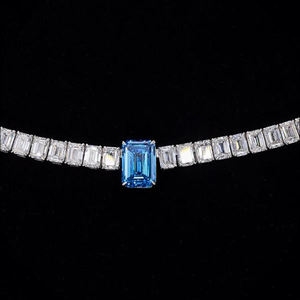 Collier de mariage de luxe unisexe en or blanc plaqué platine et rhodium, pierres d'ambre naturelles taille brillant couleur D, certifiées IGI, 14 carats - Product Image 4