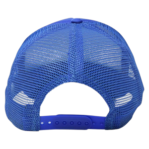 Casquette de baseball trucker en maille bleu roi premium Meyba Sports, ajustable avec fermeture snapback, design respirant pour le streetwear - Product Image 2