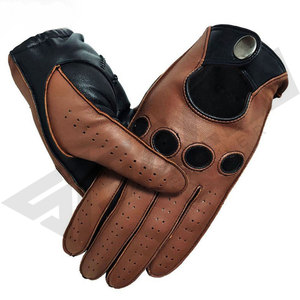 Wholesale Winter Fashion Customized unisex Luxury Touch Screen Men Motorcycle Car Drive Genuine cowhide Leather Driving <b>Gloves</b> - Product Image 6