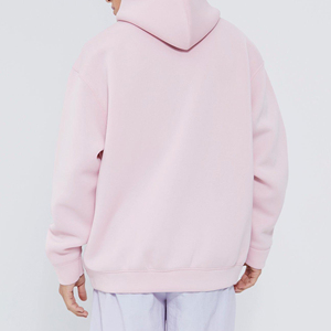 Sweat à capuche pour homme en coton 100% pour l'automne et l'hiver, coupe classique, doublure en polaire, poche double, design uni, vente en gros OEM - Product Image 2