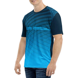 Camiseta de Manga Corta para Hombre, de Secado Rápido, con Estampado Tie-Dye, Corte Ajustado, Cuello Redondo, Estilo Casual - Product Image 4
