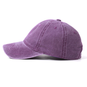 Casquette de baseball unisexe 6 panneaux réglable en coton lavé couleur unie décontractée pour adultes toutes saisons - Product Image 4