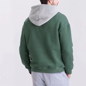 เสื้อฮู้ดดี้ผู้ชายแบบขายส่ง ดีไซน์เรียบง่าย ครึ่งซิป แขนยาว สำหรับฤดูใบไม้ร่วง  รับสกรีนโลโก้ มีกระเป๋าข้าง - Product Image 6