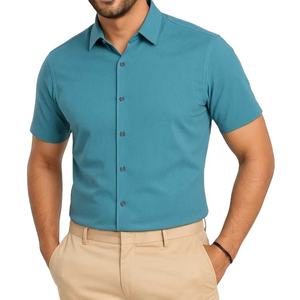 New Year New Fashion Men's <b>Shirt</b> Short Sleeve Summer Season <b>Shirt</b> Wholesale Hot Selling 100% Cotton Custom Design Top Quality - Product Image 3