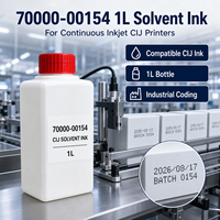 Encre Solvant Lei 70000-00154 1L Compatible avec Imprimante Jet d'Encre CIJ avec Garantie d'un An Encre de Codage Haute Performance