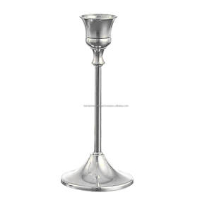 Bougeoir conique en aluminium avec métal fini nickel Bougeoir conique pour la décoration d'éclairage domestique - Product Image 4