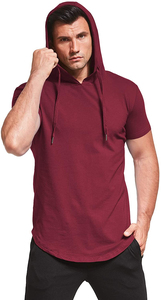 2024 Winter New Trendy Men's <b>Hoodies</b> Sweatshirts Casual Regular Fit Breathable Quick Dry Solid Color <b>Short</b> <b>Sleeves</b> Fleece 100% - Product Image 6